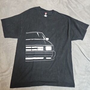 Mazda Vintage Car‎ Graphic Tee Black Distressed Short Sleeve Tshirt